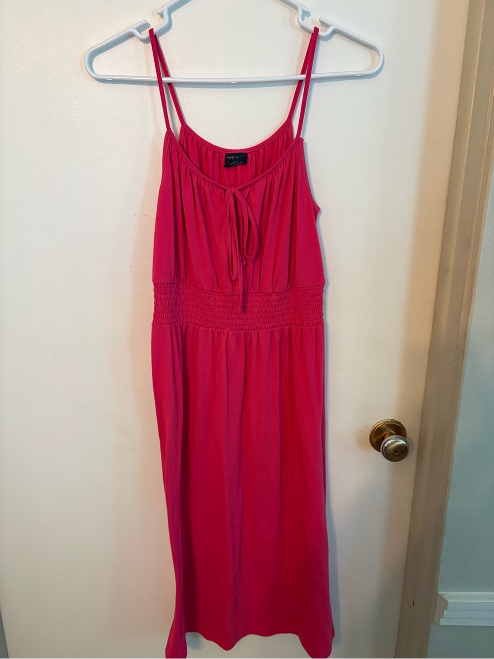 Faded Glory size small Women's Hot Pink Spaghetti Strap Maxi Dress